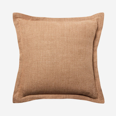 L&M Home Burton Square Linen Cushion Toffee Cushion LM Home - [store_name]