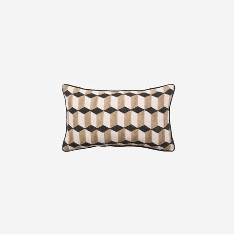 L&M Home Genoa Linen Cushion Black Cushion LM Home - [store_name]