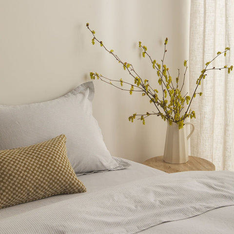 L&M Home Gia Reversible Linen Cushion Wasabi Cushion LM Home - [store_name]