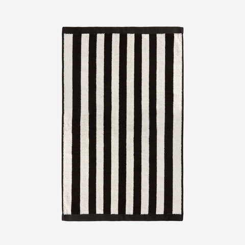 L&M Home Raye Striped Noir Hand Towel Towel LM Home - [store_name]
