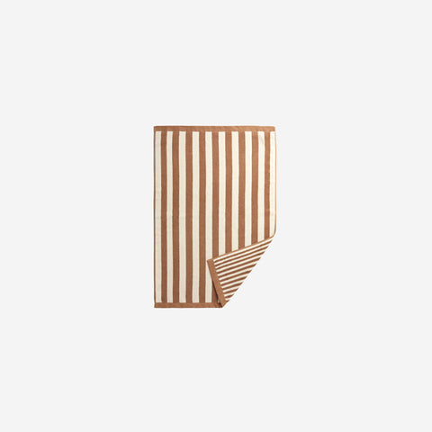 L&M Home Raye Striped Terracotta Bath Mat Towel LM Home - [store_name]