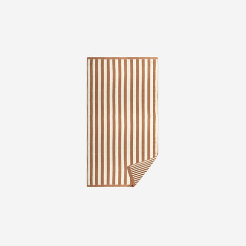 L&M Home Raye Striped Terracotta Bath Towel Towel LM Home - [store_name]