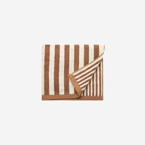 L&M Home Raye Striped Terracotta Classic Towel Set Towel LM Home - [store_name]