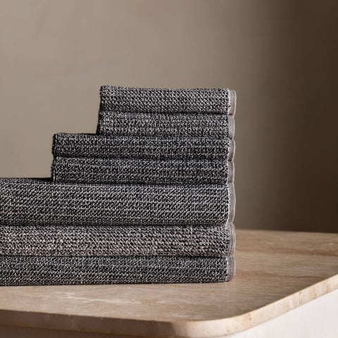 L&M Home Tweed Coal Classic Towel Set Towel LM Home    - [store_name]