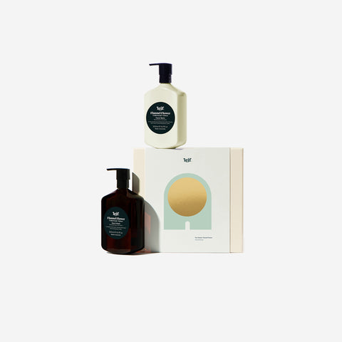 SIMPLE FORM. - Leif Leif Flannel Flower Two Hands Wash Set Large - 