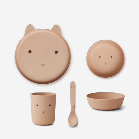 Liewood Brody Junior Eating Set Rabbit Rose Baby Eat & Drink Liewood    - [store_name]