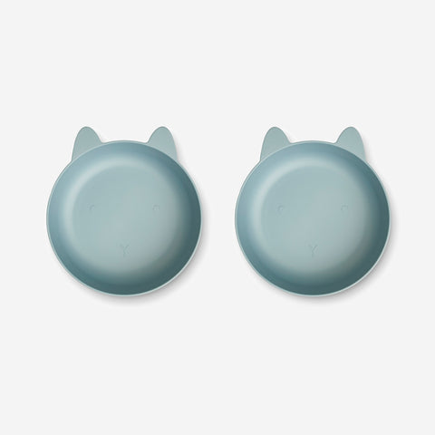 SIMPLE FORM. - Liewood Liewood Solina Bowl Pack Rabbit Sea Blue - 