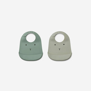 Liewood Tilda Silicone Bibs Rabbit Mint Mix Children's Bib Liewood    - [store_name]