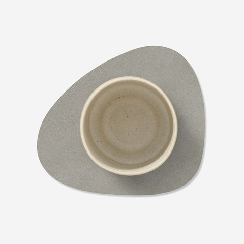 Lind DNA Coaster Curve Leather Nupo Light Grey Coaster Lind DNA - [store_name]