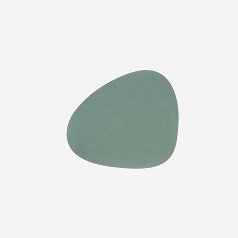 Lind DNA Placemat Curve Leather Nupo Pastel Green Placemat Lind DNA - [store_name]