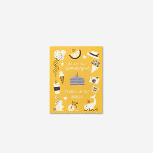Love Muchly Card Of All The Wonderful Things Greeting Card Love Muchly    - [store_name]