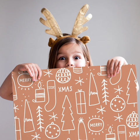 SIMPLE FORM. - Made Paper Co Made Paper Co Big Xmas Wrapping Paper Roll Gingerbread - 