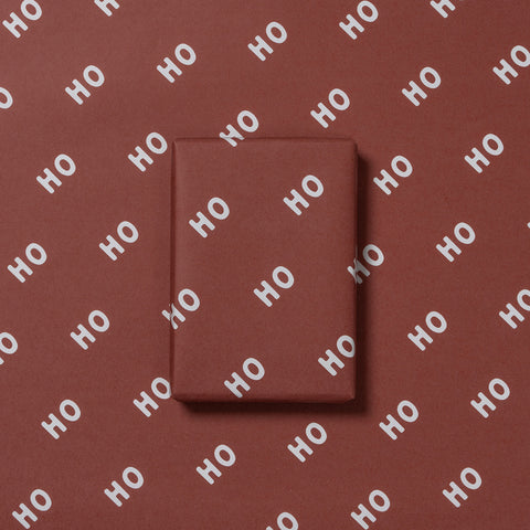 Made Paper Co Ho Ho Ho Wrapping Paper Roll Mulled Wine