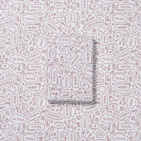 Made Paper Co Speech Wrapping Paper Roll Mulled Wine