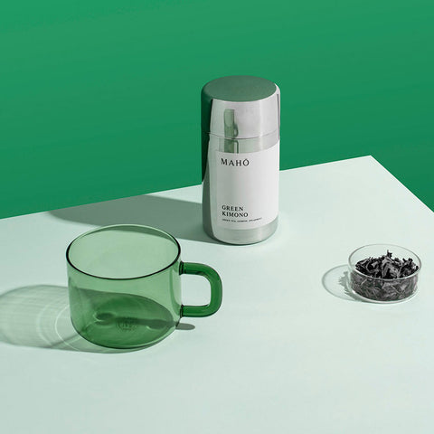Maho Cha Glass Mug Green Mug Maho - [store_name]