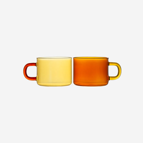 Maho Cha Mug Set Amber Honeycomb Mugs Maho - [store_name]