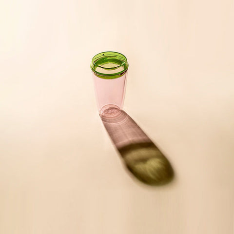 Maho Cuddle Glass Cup Pink Green Mug Maho - [store_name]