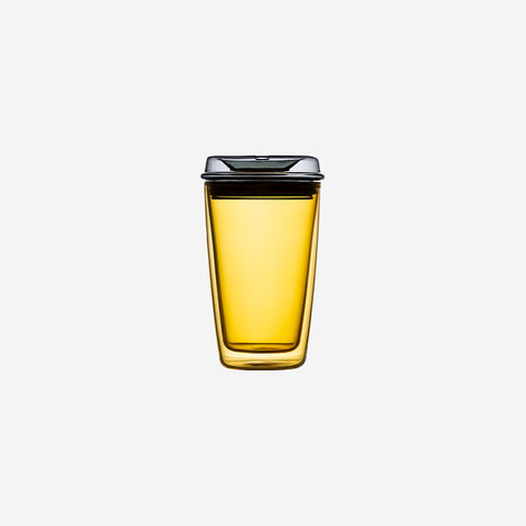 Maho Cuddle Glass Cup Yellow Smoke Mug Maho - [store_name]