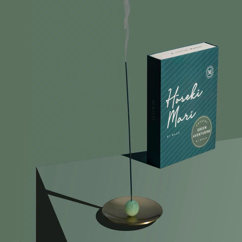 Maho Hoseki Mari Green Adventurine Incense Burner  Maho    - [store_name]