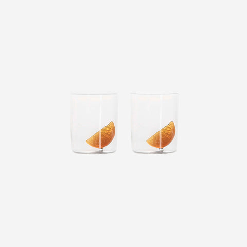 Maison Balzac Aperitif Glasses Orange Amber Cups Maison Balzac - [store_name]