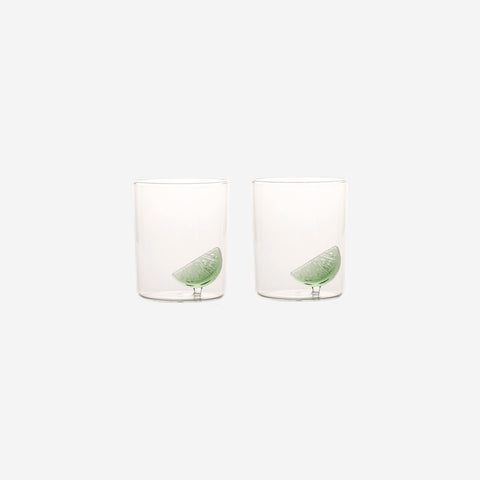 Maison Balzac Gin and Tonic Glasses Green Lime Cups Maison Balzac - [store_name]