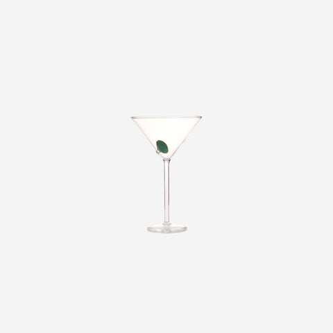 Maison Balzac Martini Glass Clear + Olive Cups Maison Balzac    - [store_name]