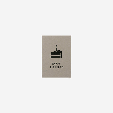 SIMPLE FORM. - Me and Amber Me & Amber Card Birthday Cake Slice Natural - 