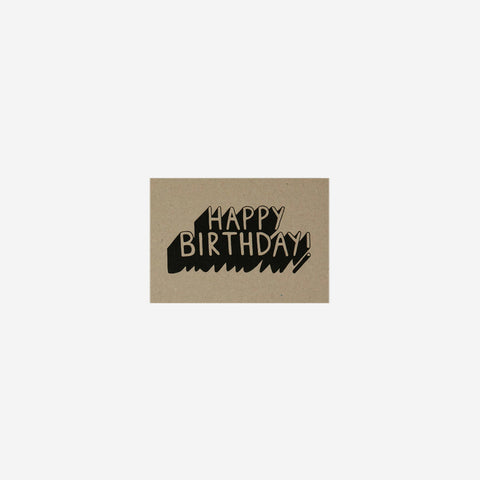 SIMPLE FORM. - Me and Amber Me & Amber Card Happy Birthday Shadow Natural - 