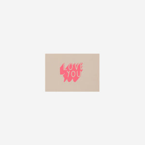 Me & Amber Card Love You Shadow Sherbet on Blush Greeting Card Me and Amber    - [store_name]