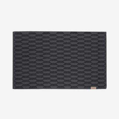 Mette Ditmer Geo Bath Mat Anthracite Towels Mette Ditmer    - [store_name]
