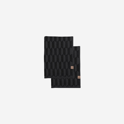SIMPLE FORM. - Mette Ditmer Mette Ditmer Geo Hand Towel Pack Black - 