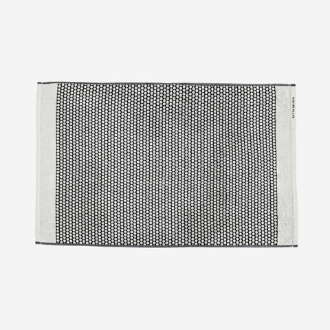 Mette Ditmer Grid Bath Mat Black White Towels Mette Ditmer    - [store_name]