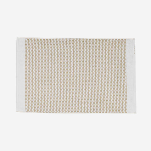 Mette Ditmer Grid Bath Mat Sand White Towels Mette Ditmer    - [store_name]