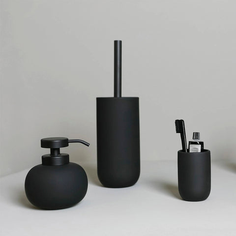 Mette Ditmer Lotus Toilet Brush Black Bathroom Accessories Mette Ditmer    - [store_name]