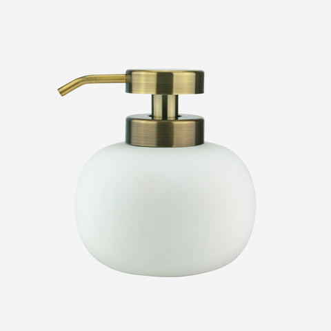 Mette Ditmer Lotus Soap Pump Low White Bathroom Accessories Mette Ditmer    - [store_name]
