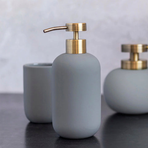 Mette Ditmer Lotus Soap Pump Tall Frost Green Bathroom Accessories Mette Ditmer    - [store_name]
