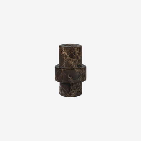 Mette Ditmer Marble Candleholder Brown Large Candle Holders Mette Ditmer    - [store_name]