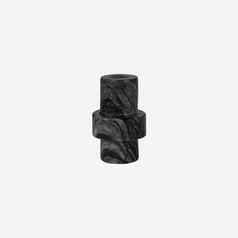 Mette Ditmer Marble Candleholder Black Large Candle Holders Mette Ditmer    - [store_name]