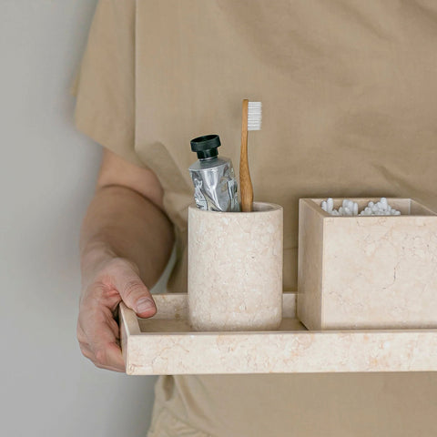 Mette Ditmer Marble Cube Sand Vessel Mette Ditmer    - [store_name]