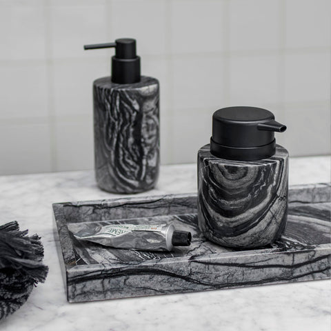 Mette Ditmer Marble Deco Tray Black Grey Trays Mette Ditmer    - [store_name]