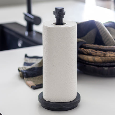 Mette Ditmer Marble Paper Towel Holder Black Grey Paper Towel Holder Mette Ditmer    - [store_name]