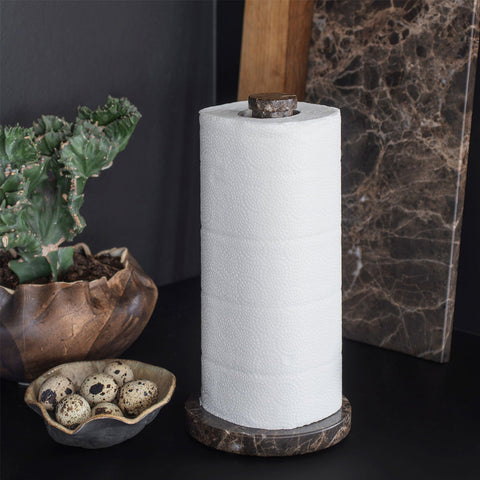 Mette Ditmer Marble Paper Towel Holder Brown Paper Towel Holder Mette Ditmer - [store_name]