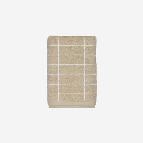 SIMPLE FORM. - Mette Ditmer Mette Ditmer Tile Stone Bath Towel Sand Off White - 