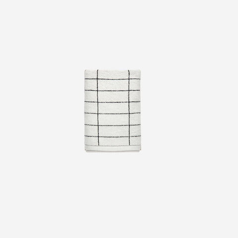 Mette Ditmer Tile Stone Towel Black White Towel Mette Ditmer    - [store_name]