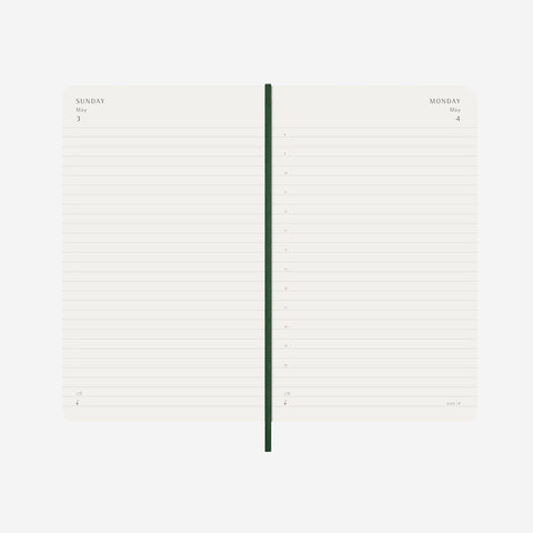 Moleskine 2026 Daily Diary Large Myrtle Green Planner Moleskine - [store_name]