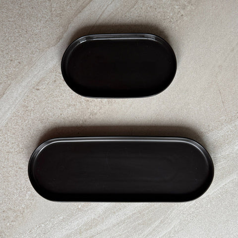 Murchison Hume Oval Tray Black Small Tray Murchison Hume - [store_name]