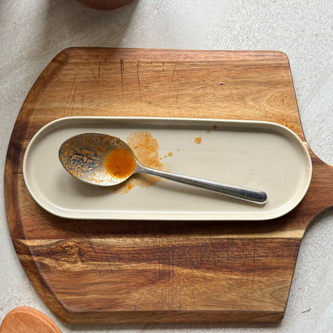 Murchison Hume Oval Tray Cashmere Large Trays Murchison Hume - [store_name]
