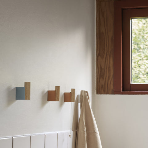 Muuto Attach Coat Hook Oak Burnt Orange Hook Muuto - [store_name]