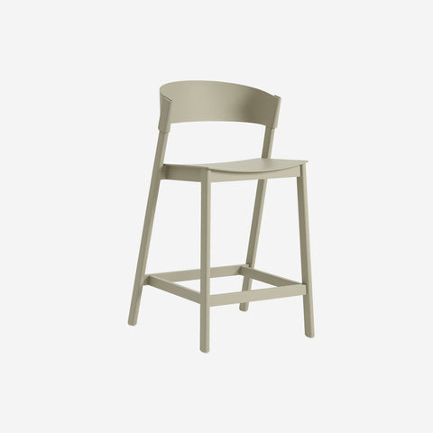 Muuto Cover Counter Stool Dark Beige Stool Muuto - [store_name]