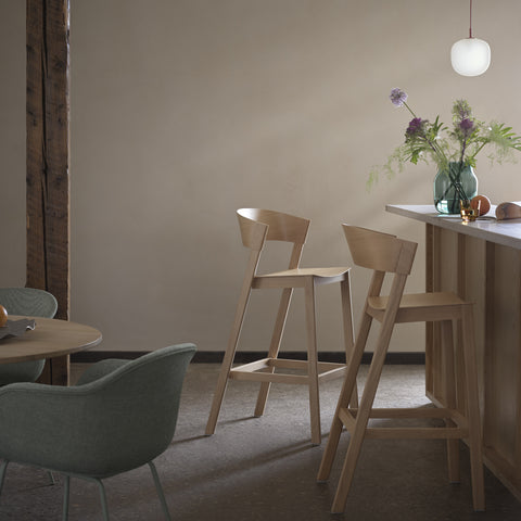Muuto Cover Counter Stool Dark Beige Stool Muuto - [store_name]